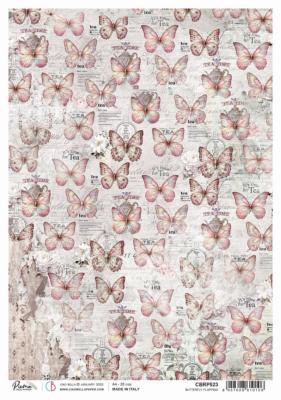 Feuille de riz - butterfly - A4