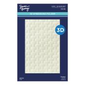 3D embossing folder - Tissé - Simon Hurley