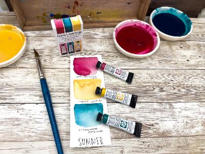 Summer - watercolor triad set - 3 tubes 5mL