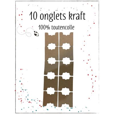 10 onglets kraft