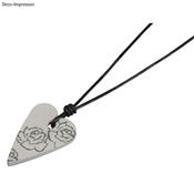 Moule pendentif Coeur long