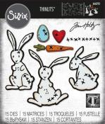 Thinlits "Lapin point de couture"