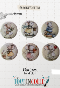 4 Badge Exclusif - 6 souricettes - 44mm