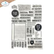About me - clear stamp