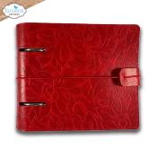 Memory binder - square - Festive red embossed