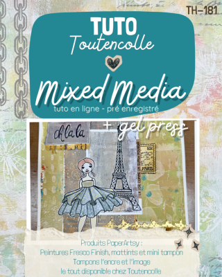 Tuto 181 - Mixed Media + gel press
