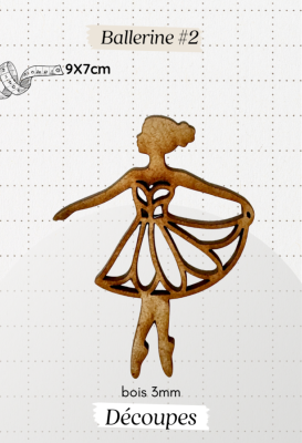 Découpe en bois - Ballerine #2