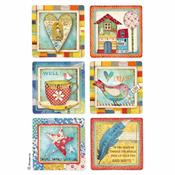 papier de riz : Patchwork Cards