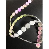 ruban pois bi-face blanc-holographique