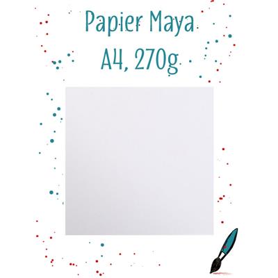 papier Maya - Blanc - 25 f - A4 - 270g