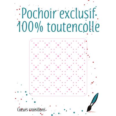 Pochoir Coeurs croisillons