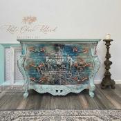 A1 Decoupage rice paper "Moody chandelier"