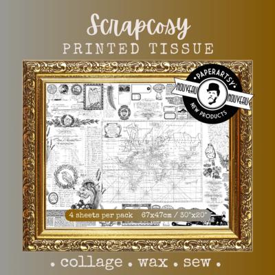 4 Printed Tissue - Scrapcosy