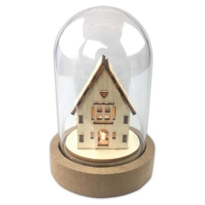 Cloche lumineuse avec maison