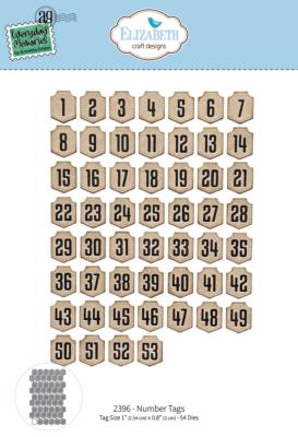 Memory Binder - dies numbers tags (jusqu'à 53)