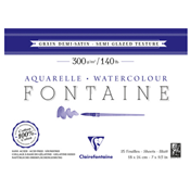 Papier Aquarelle Fontaine Grain demi satin 100% coton