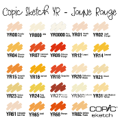 Copic Sketch YR - Jaune Rouge (jaune chaud)