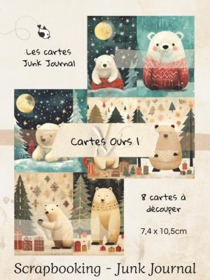 Cartes Junk Journal - Ours 1