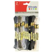 Fils en coton, nuances de gris