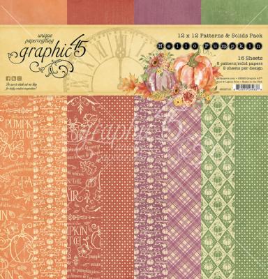 Hello Pumpkin - 12x12 patterns & solids pack