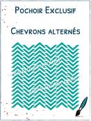 Pochoir Exclusif<br>Chevrons Alternés