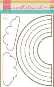 Craft stencil - arc en ciel