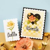 Cutting dies - Heartfelt thanks & Scallops - Wendy Vecchi