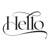 BetterPress plate - Hello