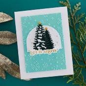 3D embossing folder - Sparkling snow - Simon Hurley