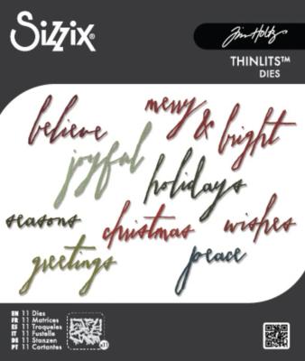 Thinlits - Handwritten holidays
