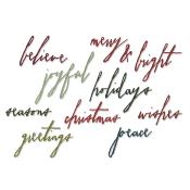 Thinlits - Handwritten holidays