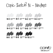 Copic Sketch <br> N - Neutres