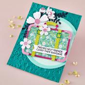 Stamps and Die cutting set - Retro suitcase and sentiments