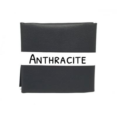 Coupon de simili cuir Anthracite