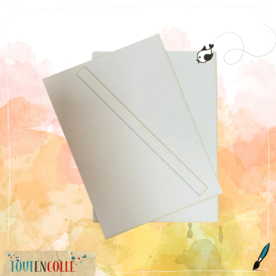 Kit de cartons prédécoupés pour couverture de bloc note A5