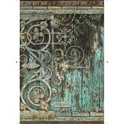 feuille de riz - Packed metal decoration