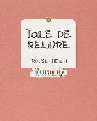 Toile de reliure - Rouge indien
