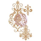 3 Chipboards Elegant Damask