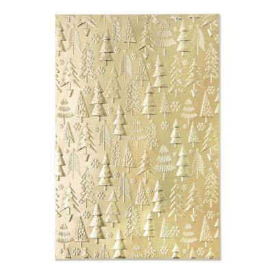 Gaufrage 3D textured impressions A6 Sapin de Noël