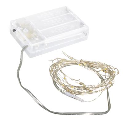 Fil luminieux mini-LED avec minuterie 2,35m