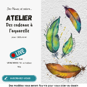 Atelier "des cadeaux à l'aquarelle"