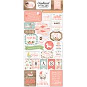 Chipboards adhésifs Baby Girl