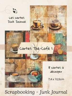 Cartes Junk Journal - Thé Café 1