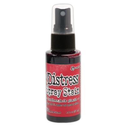 Distress spray Stain Lumberjack plaid