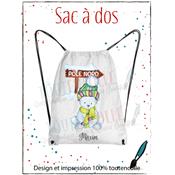 Sac à dos "maxim"<br>Pôle Nord + Prénom