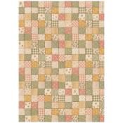 feuille de riz - cozy family - patchwork