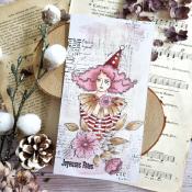 Tampon Courrier fleuri <br> Little Circus
