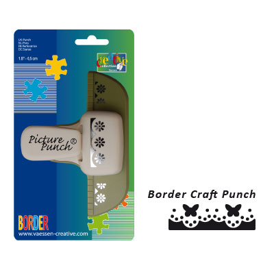 Perfo de bordure : festons et papillons