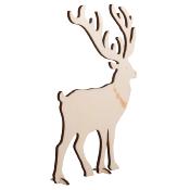 Grand cerf en bois