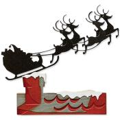 Thinlits "reindeer sleigh" (traineau et rennes)